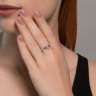 Кольцо из белого золота с бриллиантами (Арт.1012673-3)
