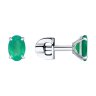Серьги из серебра с агатами (Арт.92022499)