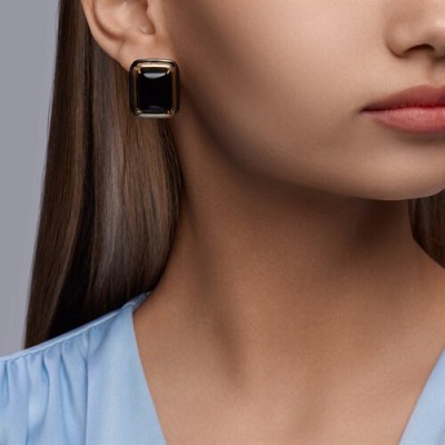 Серьги серебряные с агатом «Ночная Грань» Соколов (арт.93-320-01704-1)