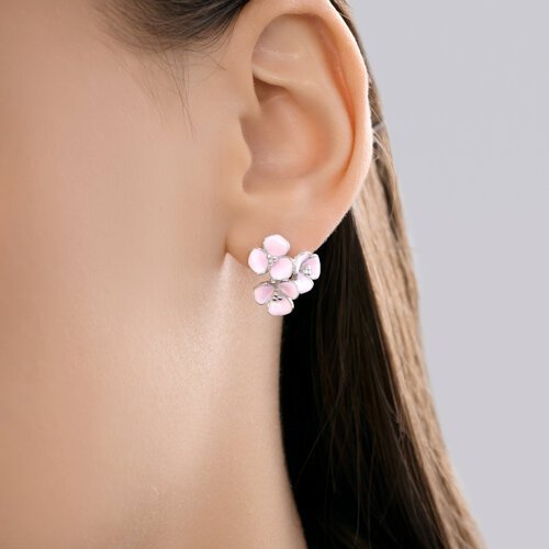 Серьги из серебра с эмалью (Арт.94027277)