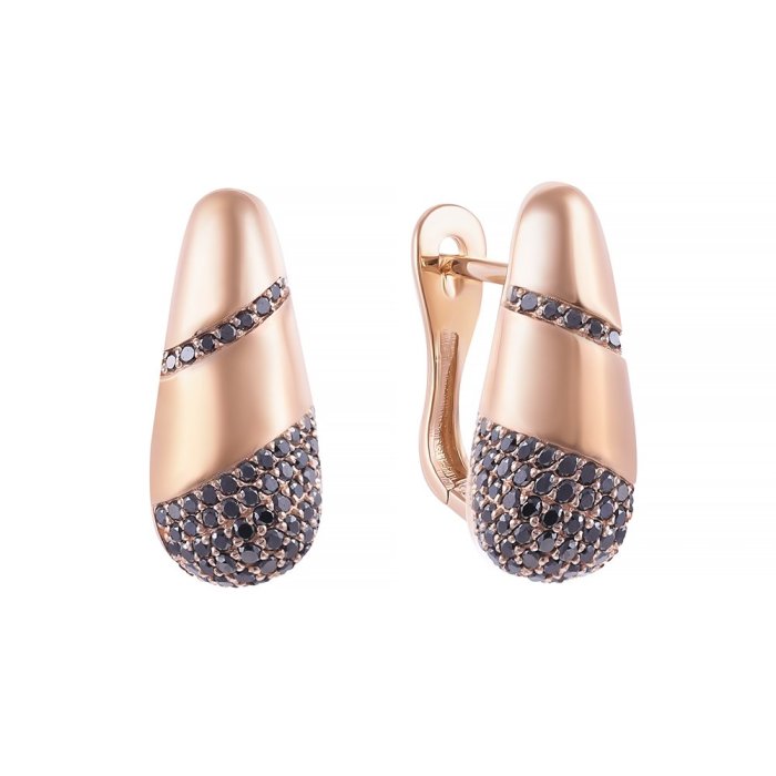 Серьги из золота с бриллиантом (Арт.v460a_pinkdb_sr_db_pink)