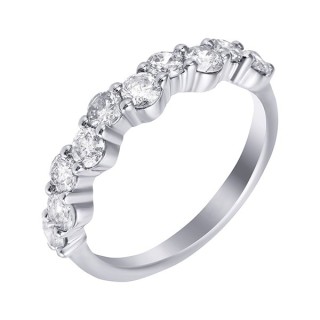 Кольцо с бриллиантами «Вечное Сияние» из белого золота JVG (арт.X12R1704G024)