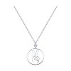Колье из серебра с фианитом «Peace Sign» Соколов (арт.94071022)