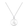 Колье из серебра с фианитом «Peace Sign» Соколов (арт.94071022)