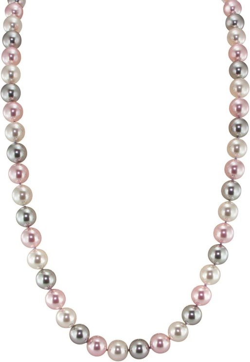 Ожерелье из серебра с жемчугом (Арт.17l-1-13-28)