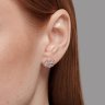 Серьги из серебра с фианитами (Арт.94026429)