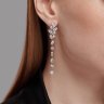 Серьги из серебра с фианитами (Арт.94026429)