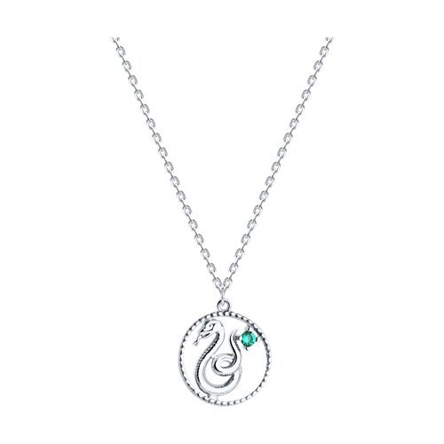 Колье из серебра с фианитом (Арт.94070946)
