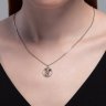 Колье из серебра с фианитом (Арт.94070946)
