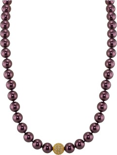 Ожерелье серебро с жемчугом и куб. цирконием Pearl Kiss 18G Rivoli (арт.91L-GK-18)