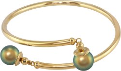 Браслет из серебра с жемчугом (Арт.aab-4-10-26-g)