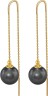 Серьги серебряные с чёрным жемчугом «Beautiful 32G» Rivoli (арт.AAS-11-12-32-G)