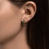 Серьги из золота с бриллиантами и изумрудами (Арт.51-220-02157-1)