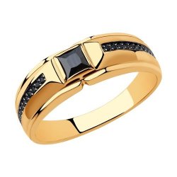 Кольцо из золота с фианитами (Арт.018408_185)