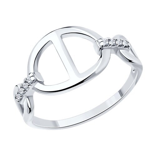 Кольцо из серебра с фианитами (Арт.94013759)