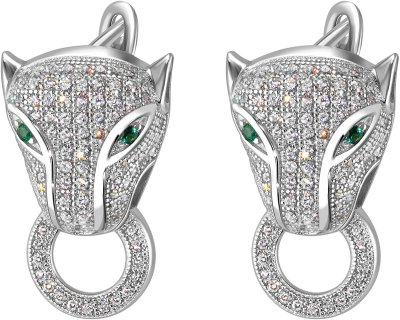 Серьги из серебра с куб. цирконием (Арт.fps-2-s)