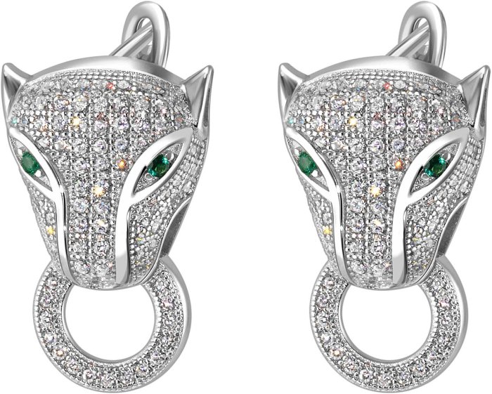 Серьги из серебра с куб. цирконием (Арт.fps-2-s)