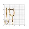 Серьги из золота с фианитами (Арт.028350)