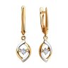 Серьги из золота с фианитами (Арт.028350)