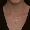 Колье золотое пробы 585 с жемчугом (Арт.797094) Колье золотое пробы 585 с жемчугом (Арт.797094)