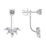 Серьги из серебра с фианитами (Арт.94026021)