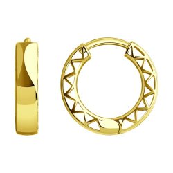 Серьги из желтого золота (Арт.029007-2)