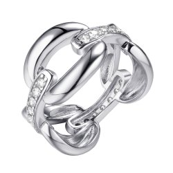 Кольцо из серебра с фианитом (Арт.cz-r02917-x-w-x-x-w)