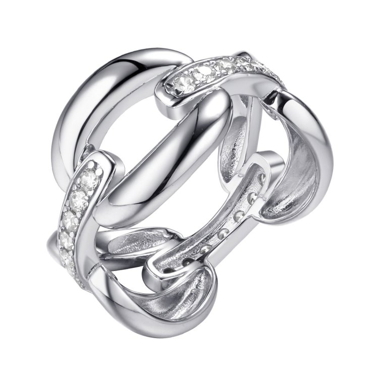 Кольцо из серебра с фианитом (Арт.cz-r02917-x-w-x-x-w)