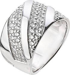 Кольцо из серебра с куб. цирконием (Арт.7005784_11_08)