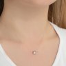 Колье из серебра с фианитом (Арт.94070150)
