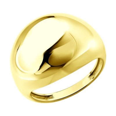 Кольцо из золочёного серебра «Золотая Сфера» Соколов (арт.93011180)