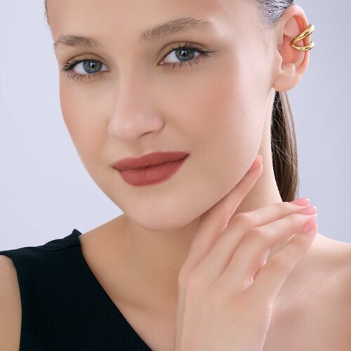 Серьги из золоченого серебра «Двойной глянец» SOKOLOV (арт.93170022)