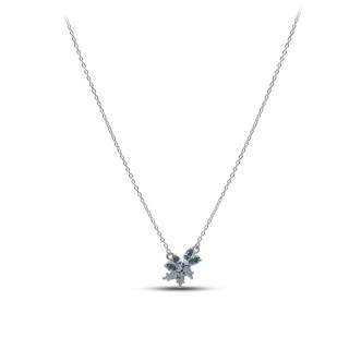Ожерелье серебряное с куб. цирконием «Крылья мечты» Myjewels (арт.2512)