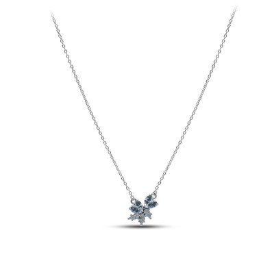 Ожерелье серебряное с куб. цирконием «Крылья мечты» Myjewels (арт.2512)