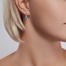Серьги из серебра с топазами и фианитами (Арт.92022820)
