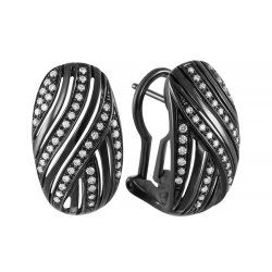 Серьги из золота с бриллиантом (Арт.r510dwc4wg_blk)