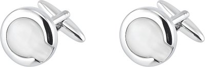 Запонки из ювелирного сплава с тигровым глазом (Арт.6-c-1008-20-s)