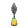 Подвеска Серебряные крылья (Арт.23knys828-155_opal_kubcirkonii)