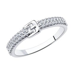 Кольцо из серебра с фианитами (Арт.94-110-00792-1)