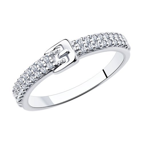 Кольцо из серебра с фианитами (Арт.94-110-00792-1)