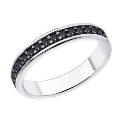 Кольцо из серебра с фианитами (Арт.94-110-01549-1)