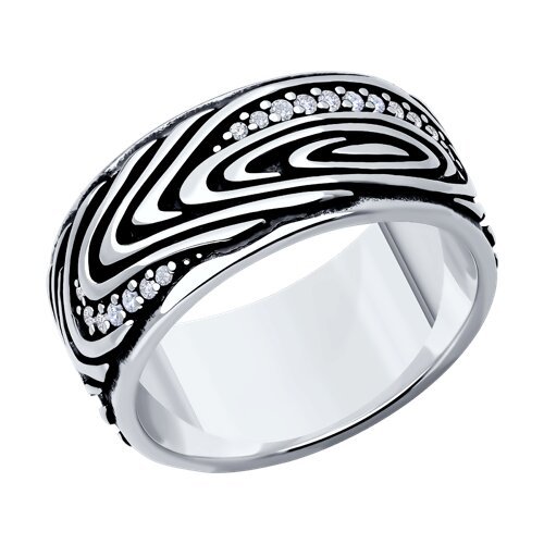 Кольцо из серебра с фианитами (Арт.95-110-02132-1)