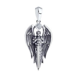 Подвеска из серебра с фианитом (Арт.95030280)