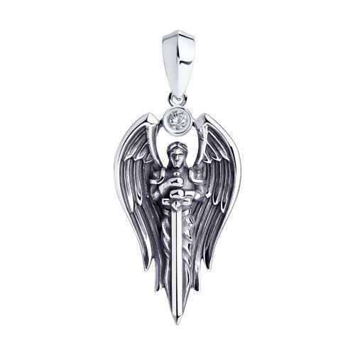 Подвеска из серебра с фианитом (Арт.95030280)