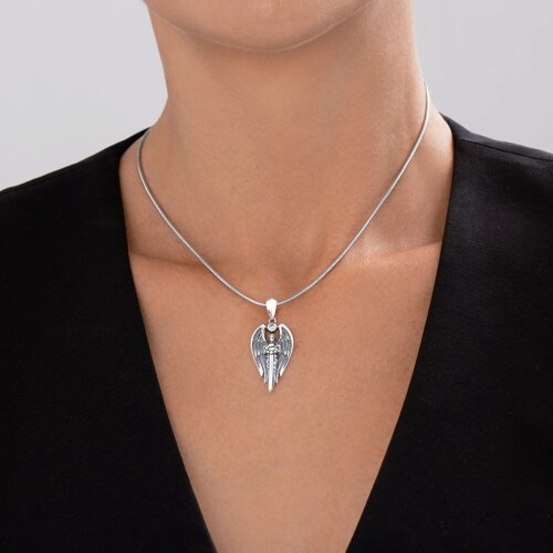 Подвеска из серебра с фианитом (Арт.95030280)