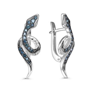 Серьги из золота с бриллиантами «Танец Змеи» Kabarovsky (арт.12-12008-2789)