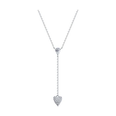 Колье из серебра с фианитами «Сердце желания» SOKOLOV (арт.9407-0947)