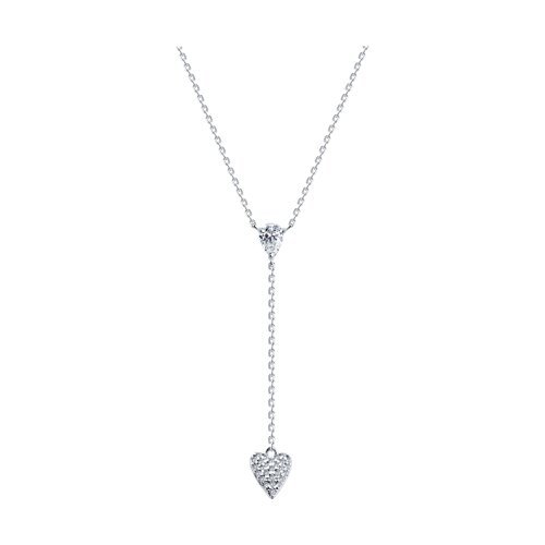 Колье из серебра с фианитами (Арт.94070947)
