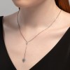 Колье из серебра с фианитами «Сердце желания» SOKOLOV (арт.9407-0947)