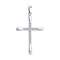 Подвеска из серебра с фианитами (Арт.94-130-01413-1)